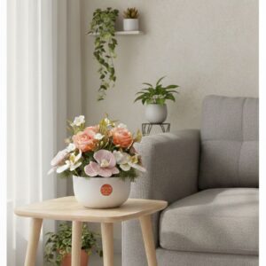 Orchid Or Rose Artificial Flower Arrangement