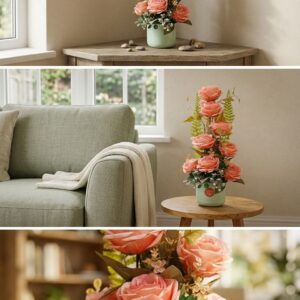 Rose Artificial Flower Arrangement
